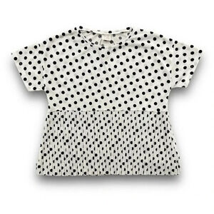 Zara | Pleated Peplum Top (11-12 yrs) 🖤🤍🖤